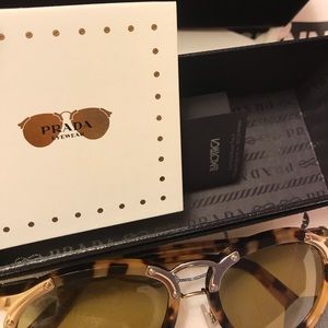 Prada 56mm Aviator Sunglasses